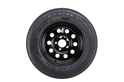 Goodride 205/75R15 Radial Tire & 15'' Black Mod Wheel 5-lug on 5''| Fayette  Trailers LLC